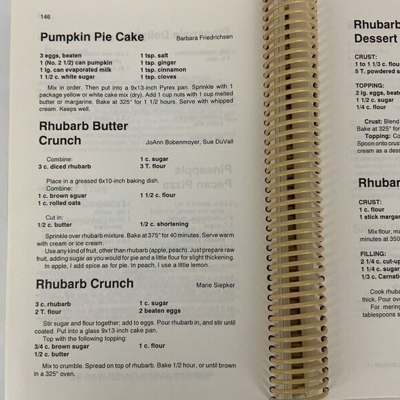 Ross Calvary United Methodist Church Centennial Cookbook 1894-1994 Spiral Bound - Picture 13 of 16